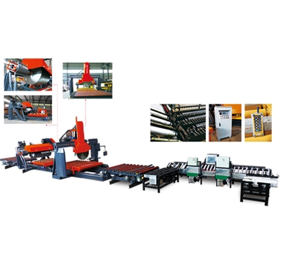 HLLSX1200-13S 路沿石单边定長(cháng)机 Curbstone Cutting Machine Line (With Single Blade Edge Cutting)